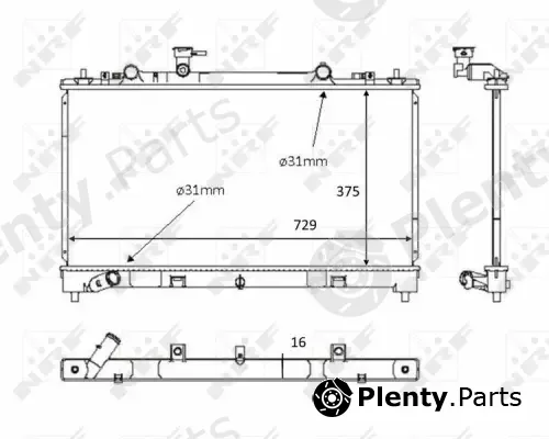 Wilmink Group WG1723336 — Radiator, engine cooling