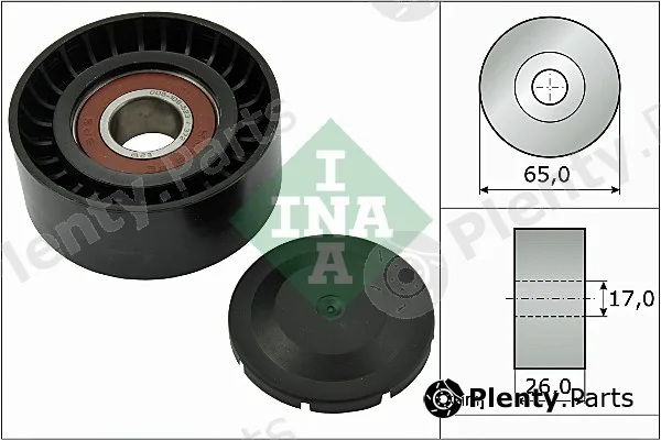 Wilmink Group WG1253067 — Deflection/Guide Pulley, V-ribbed belt