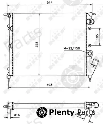 Wilmink Group WG1723136 — Radiator, engine cooling