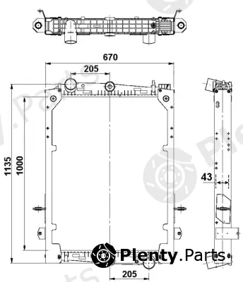 Wilmink Group WG1723250 — Radiator, engine cooling