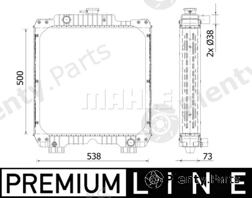 Wilmink Group WG2183248 — Radiator, engine cooling