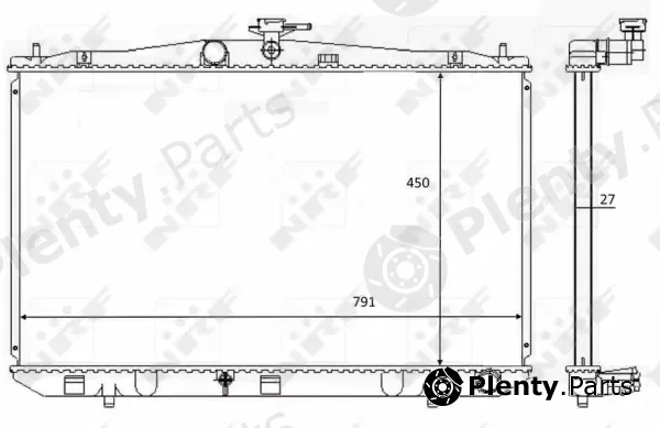 Wilmink Group WG1723621 — Radiator, engine cooling