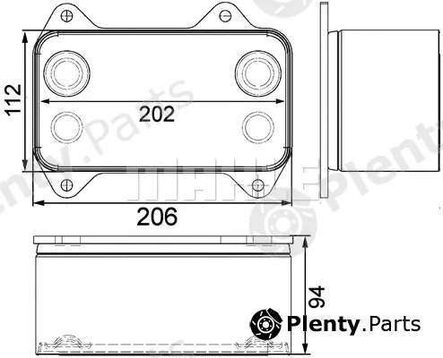 Wilmink Group WG2181242 — Oil Cooler, engine oil
