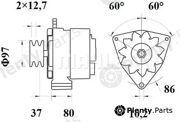 Wilmink Group WG2043370 — Alternator
