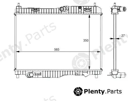 Wilmink Group WG2162264 — Radiator, engine cooling