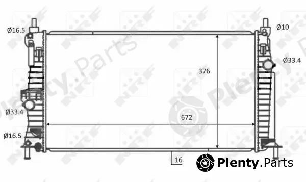 Wilmink Group WG1723614 — Radiator, engine cooling