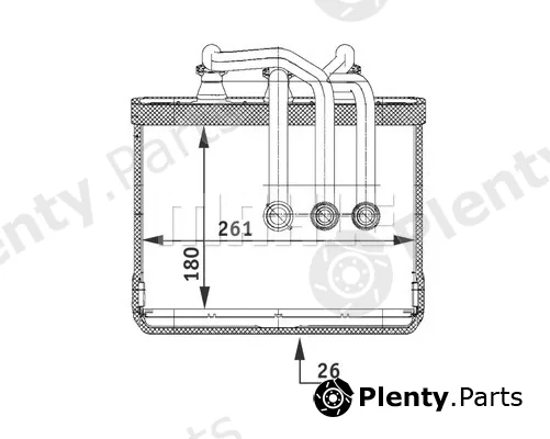 Wilmink Group WG2180199 — Heat Exchanger, interior heating