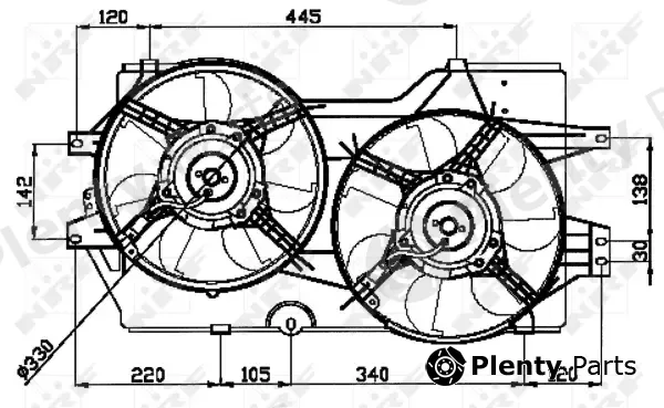 Wilmink Group WG1720133 — Fan, engine cooling