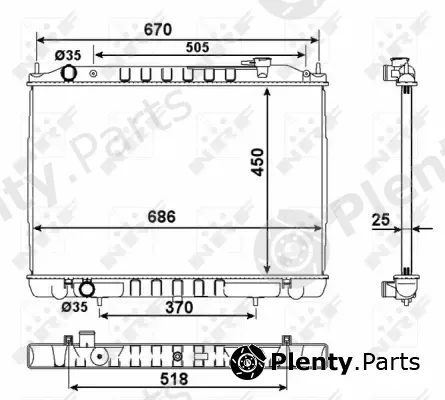 Wilmink Group WG1723369 — Radiator, engine cooling