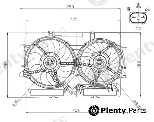 Wilmink Group WG2161758 — Fan, engine cooling