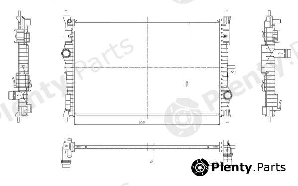 Wilmink Group WG2162351 — Radiator, engine cooling