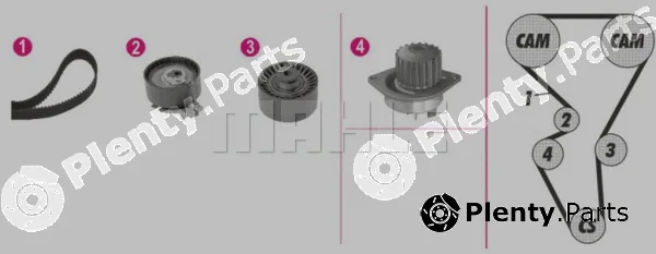 Wilmink Group WG2182107 — Water Pump & Timing Belt Kit