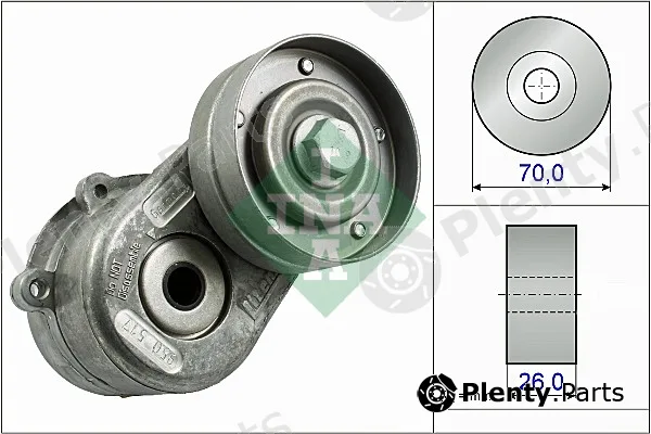 Wilmink Group WG1253558 — Belt Tensioner, V-ribbed belt
