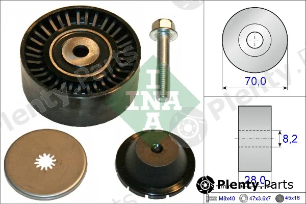 Wilmink Group WG1253097 — Deflection/Guide Pulley, V-ribbed belt
