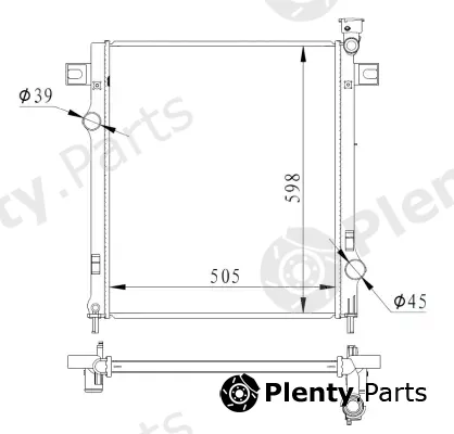 Wilmink Group WG2162206 — Radiator, engine cooling