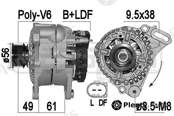 Wilmink Group WG2011357 — Alternator