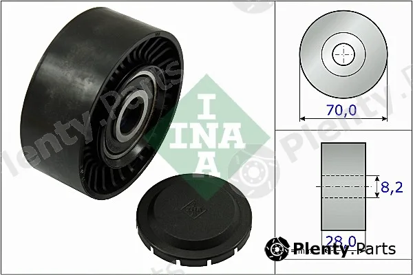 Wilmink Group WG1253007 — Deflection/Guide Pulley, V-ribbed belt