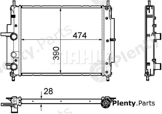 Wilmink Group WG2182328 — Radiator, engine cooling