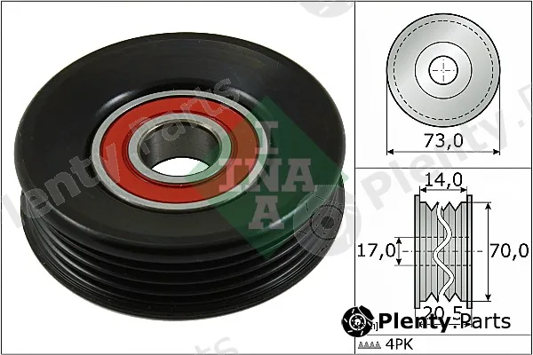Wilmink Group WG1252650 — Tensioner Pulley, V-ribbed belt