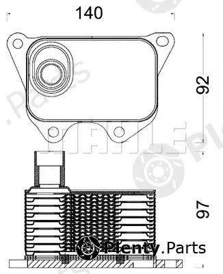 Wilmink Group WG2181131 — Oil Cooler, engine oil