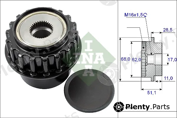 Wilmink Group WG1253749 — Alternator Freewheel Clutch