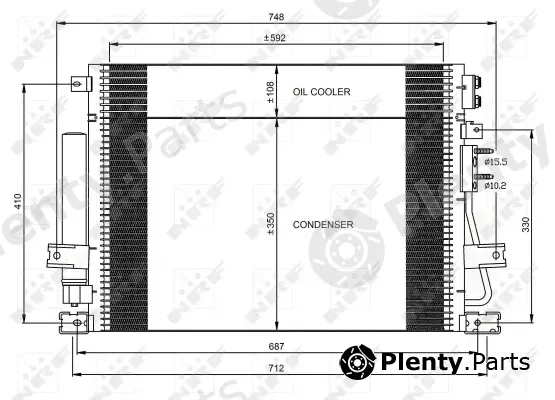 Wilmink Group WG2161235 — Condenser, air conditioning