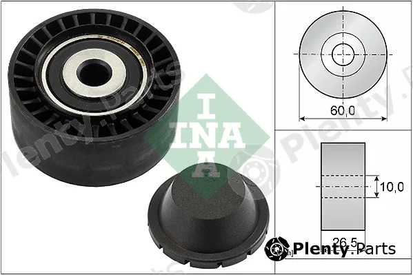 Wilmink Group WG1252888 — Deflection/Guide Pulley, V-ribbed belt