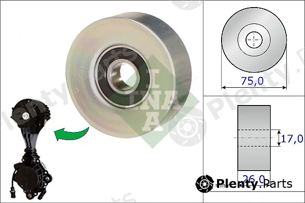 Wilmink Group WG1253137 — Deflection/Guide Pulley, V-ribbed belt