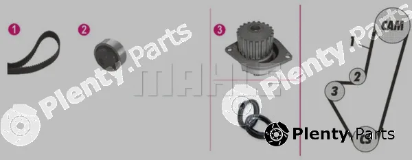 Wilmink Group WG2182184 — Water Pump & Timing Belt Kit