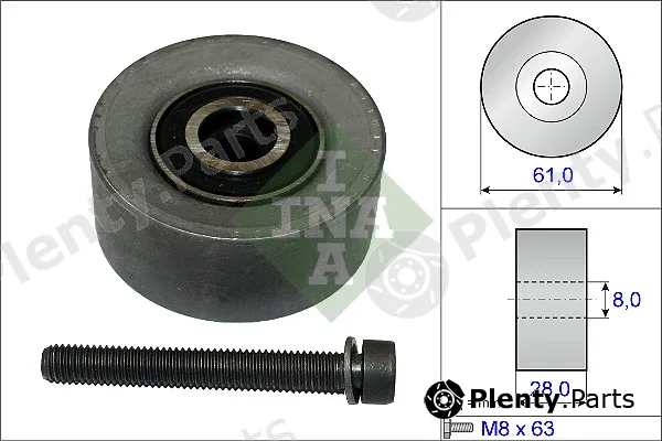 Wilmink Group WG1253011 — Deflection/Guide Pulley, timing belt
