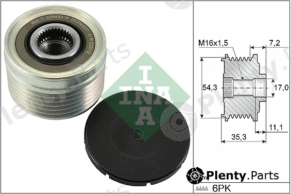 Wilmink Group WG1253620 — Alternator Freewheel Clutch