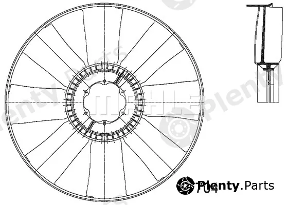Wilmink Group WG2180911 — Fan Wheel, engine cooling