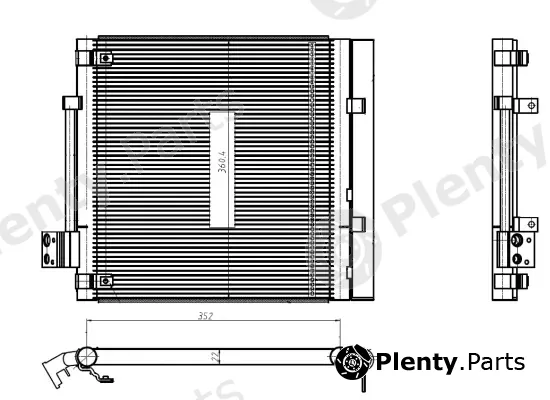 Wilmink Group WG2160705 — Condenser, air conditioning