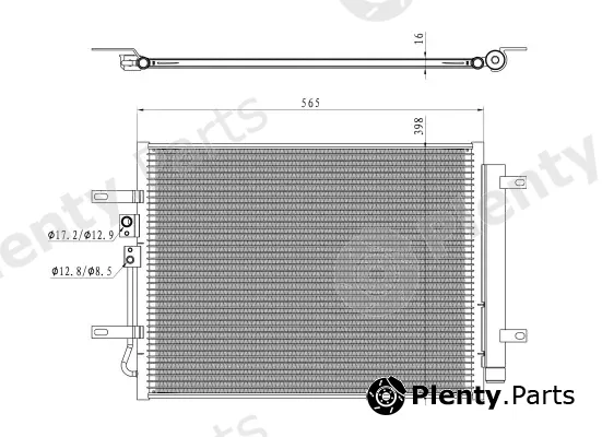 Wilmink Group WG2160727 — Condenser, air conditioning