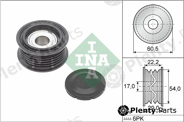 Wilmink Group WG1988591 — Deflection/Guide Pulley, V-ribbed belt