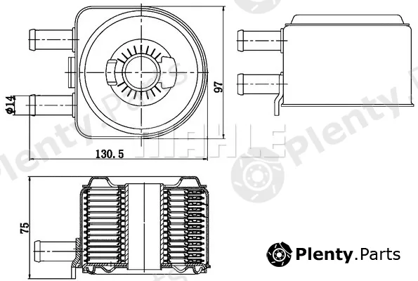 Wilmink Group WG2181121 — Oil Cooler, engine oil