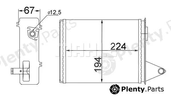 Wilmink Group WG2180092 — Heat Exchanger, interior heating