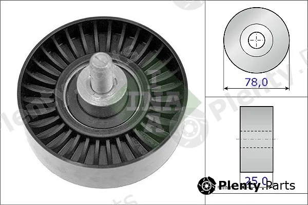 Wilmink Group WG1253142 — Deflection/Guide Pulley, V-ribbed belt