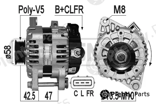 Wilmink Group WG2011280 — Alternator
