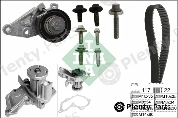 Wilmink Group WG1251326 — Water Pump & Timing Belt Kit