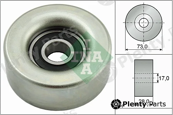 Wilmink Group WG1710135 — Deflection/Guide Pulley, V-ribbed belt