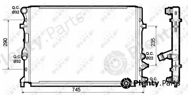 Wilmink Group WG1722075 — Radiator, engine cooling