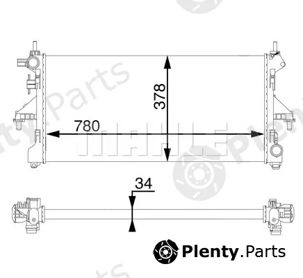 Wilmink Group WG2182256 — Radiator, engine cooling