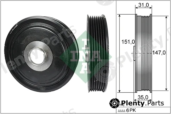 Wilmink Group WG1821140 — Belt Pulley, crankshaft