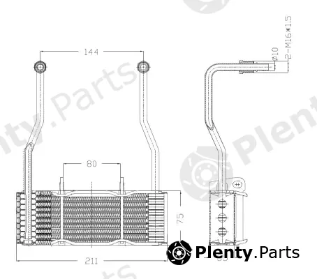 Wilmink Group WG2158823 — Oil Cooler, engine oil