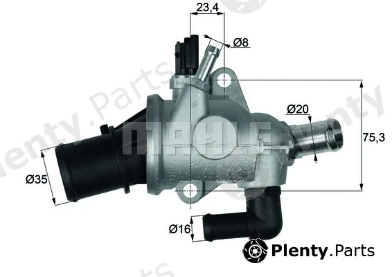 Wilmink Group WG1217619 — Thermostat, coolant