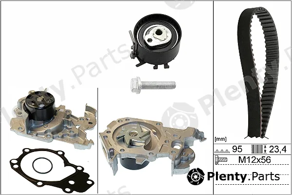 Wilmink Group WG1251419 — Water Pump & Timing Belt Kit