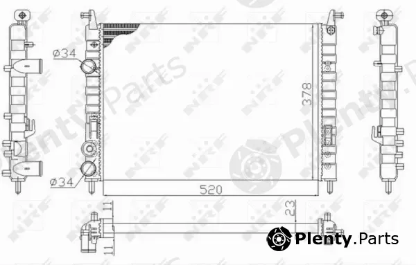 Wilmink Group WG1723504 — Radiator, engine cooling