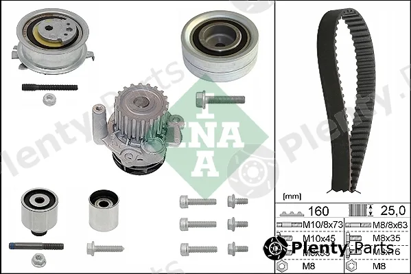 Wilmink Group WG1251969 — Water Pump & Timing Belt Kit