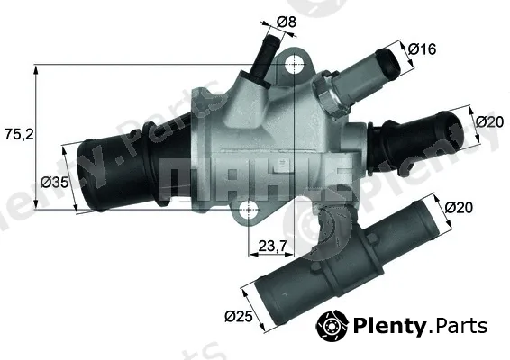 Wilmink Group WG1217614 — Thermostat, coolant